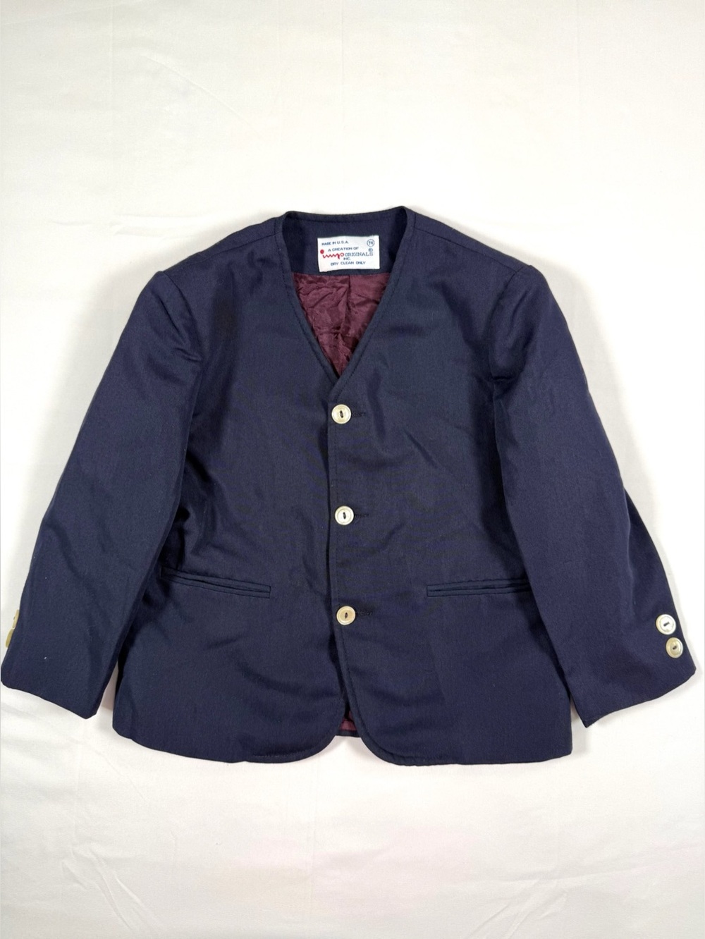 VINTAGE WMP ORIGINALS INC. Boys T4 Formal Blazer Jacket Made In USA 1980s-1990s